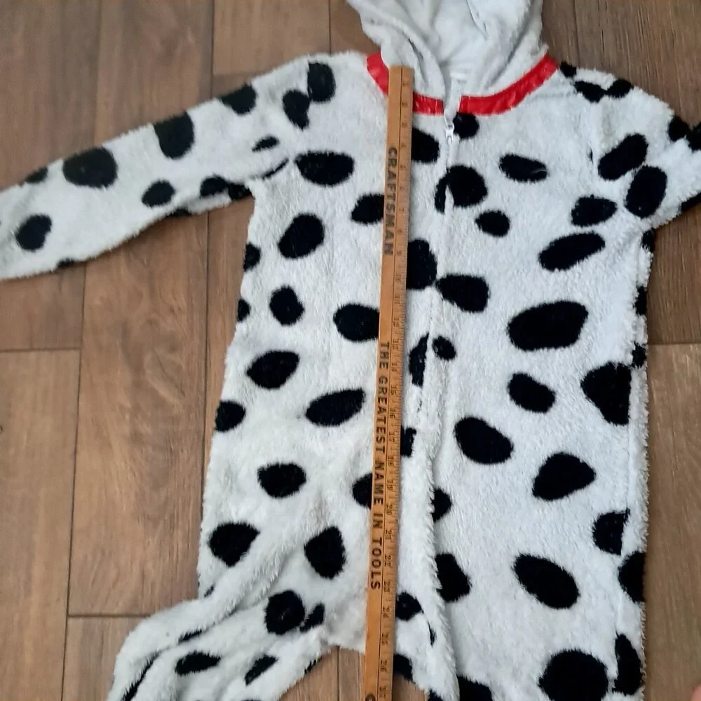 Disney Store 101 Dalmatians Dog Costume kids‎ 9/10 Pajamas unionsuit pj onepiece - Picture 10 of 14